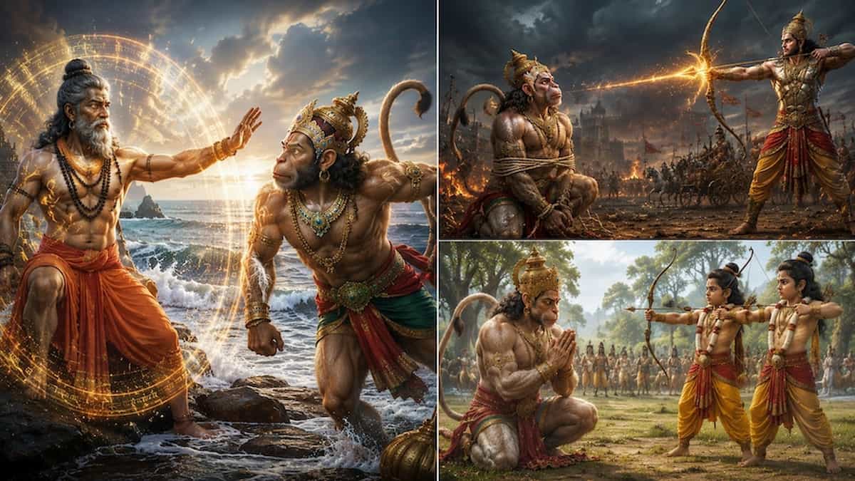जब बजरंगबली की शक्ति भी पड़ गई थी कम, हनुमान जी को इन शूरवीरों के सामने झुकना पड़ा था!