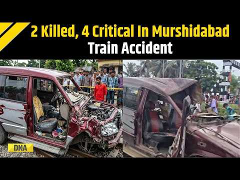 Murshidabad Train Accident: 2 Student Killed, 4 Critical As Train Collides  With School Van | Bengal