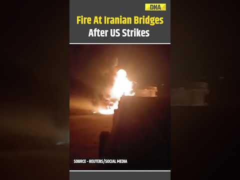 US Iran War: Fire, Damage At Iranian Bridges After US Military Says It Completed Latest Strikes