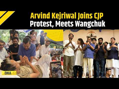CJP Protest: Arvind Kejriwal Visits Sonam Wangchuk, Demands Dharmendra Pradhan's Resignation